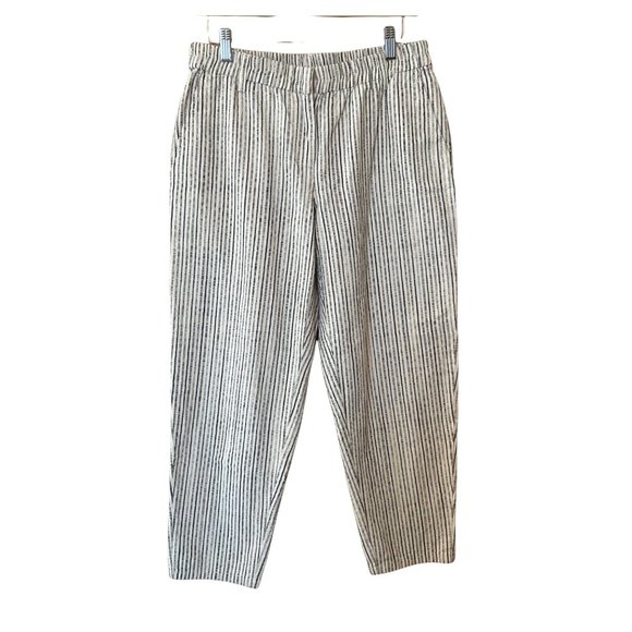 Eileen Fisher Womens S Pants Striped 0 